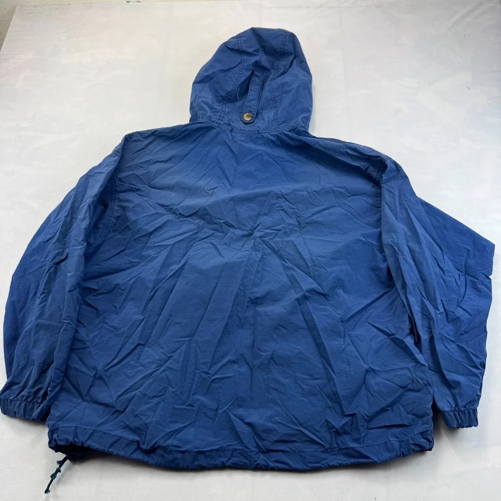 Vtg Columbia Sportswear Anorak XL Jacket Mens Hooded Windbreaker Button Front